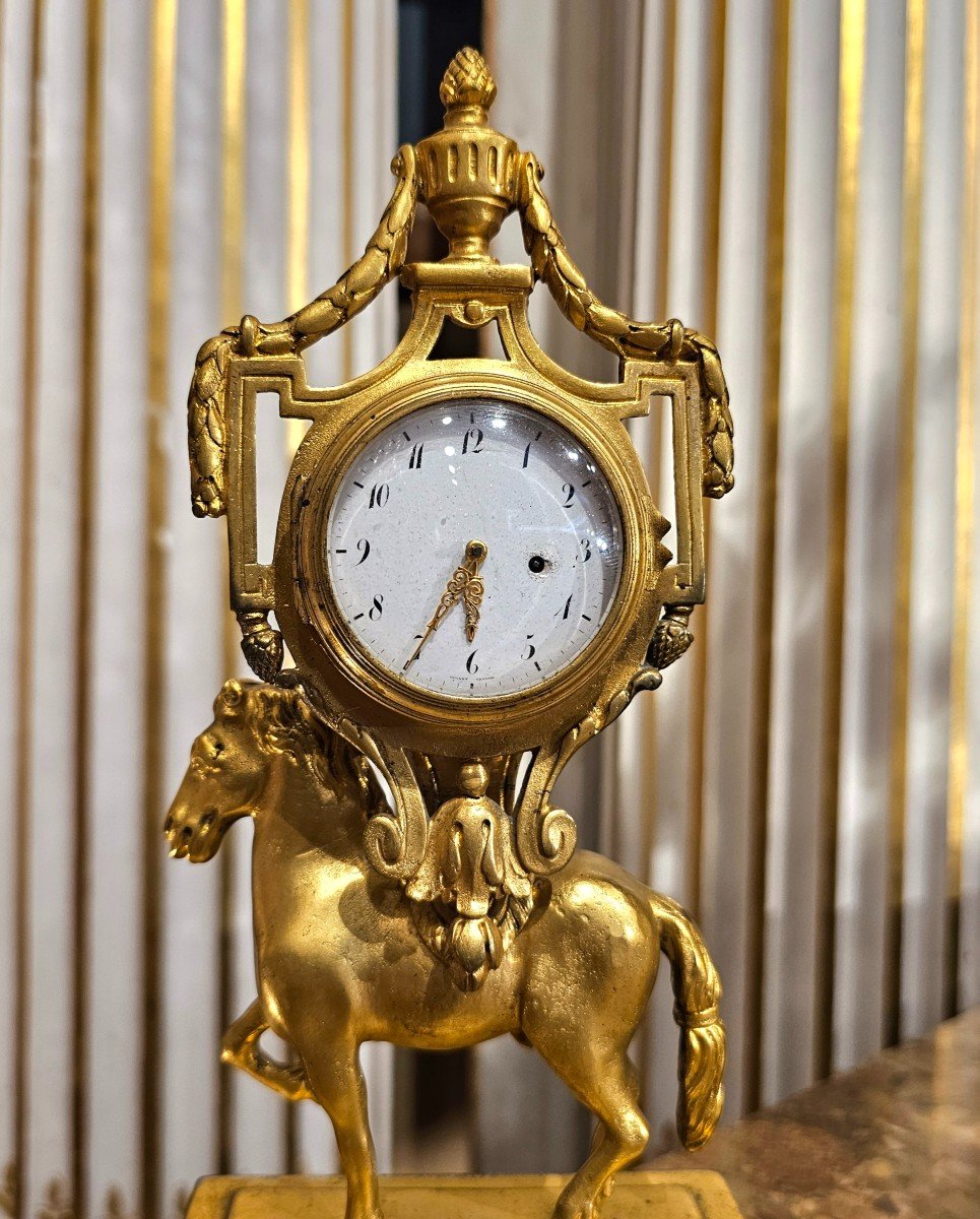 Small Clock "watch Holder" Directoire Period-photo-3
