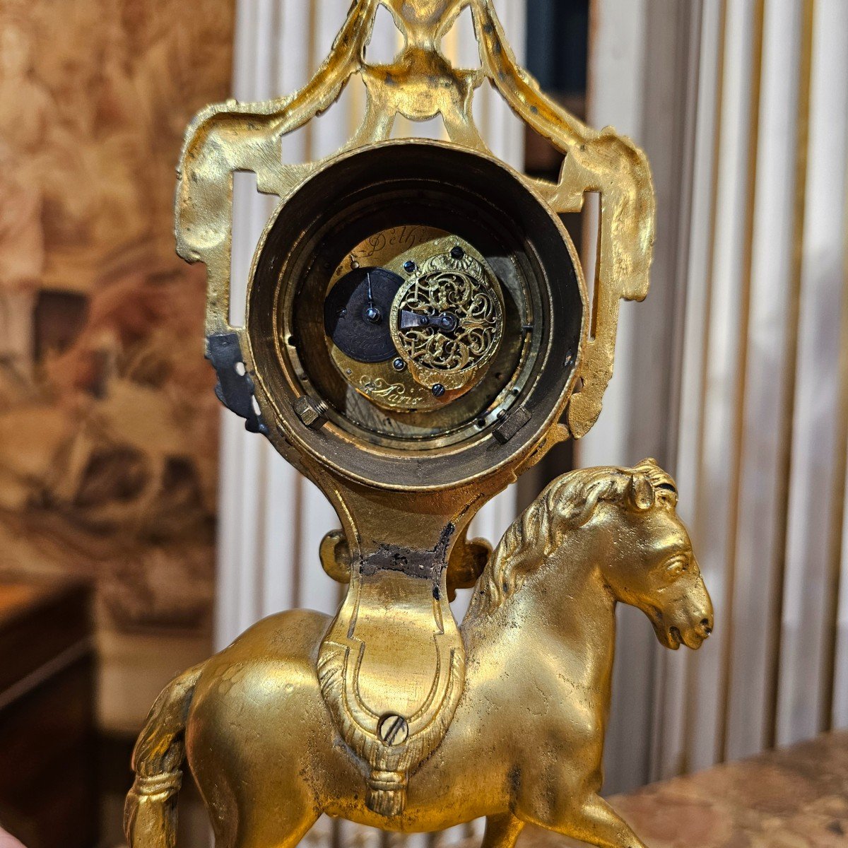 Small Clock "watch Holder" Directoire Period-photo-4