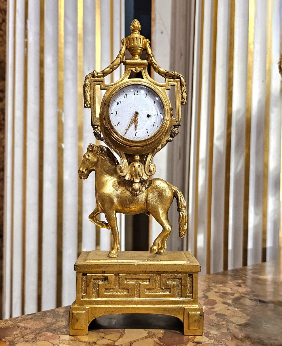 Small Clock "watch Holder" Directoire Period