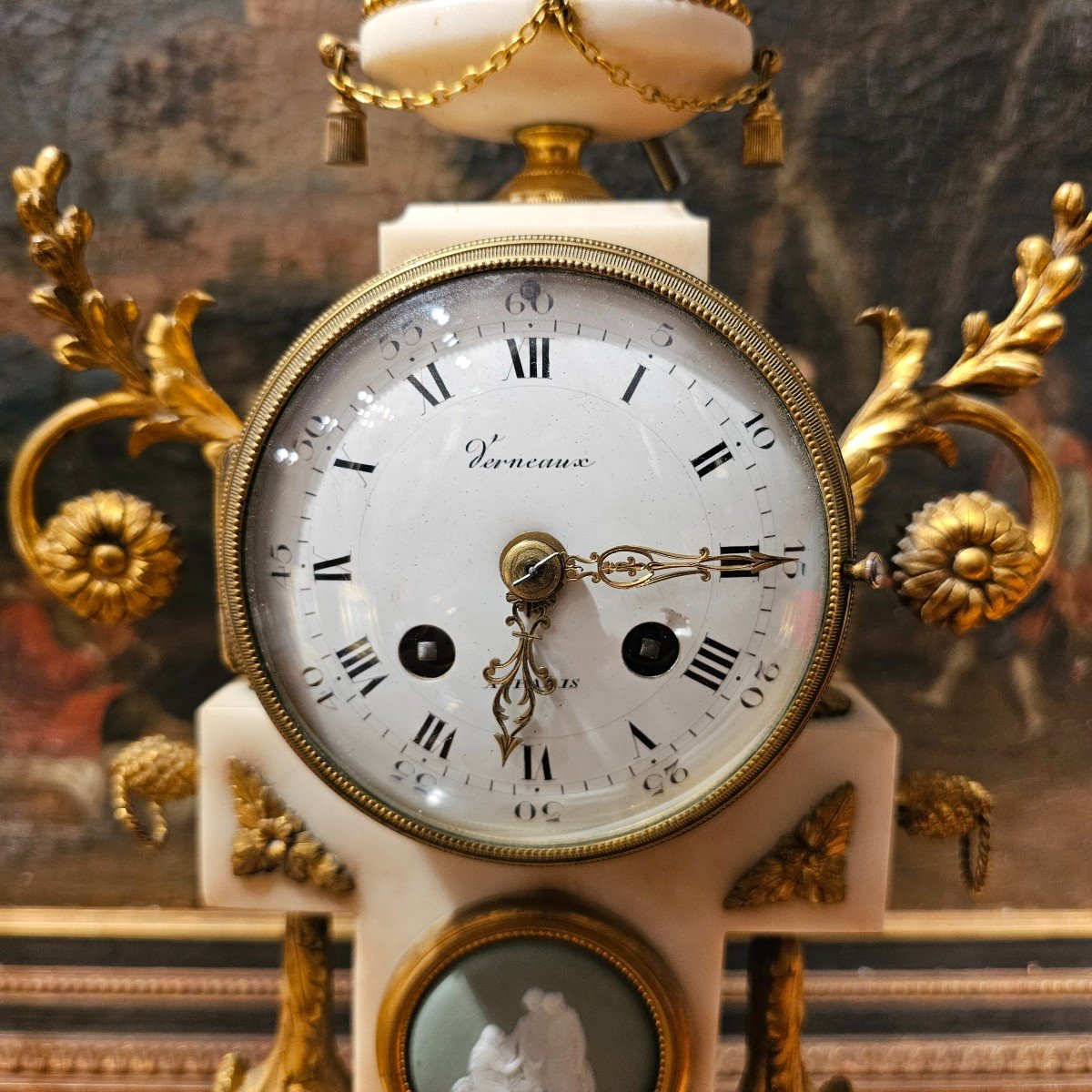 Pendule Portique Epoque Louis XVI-photo-2