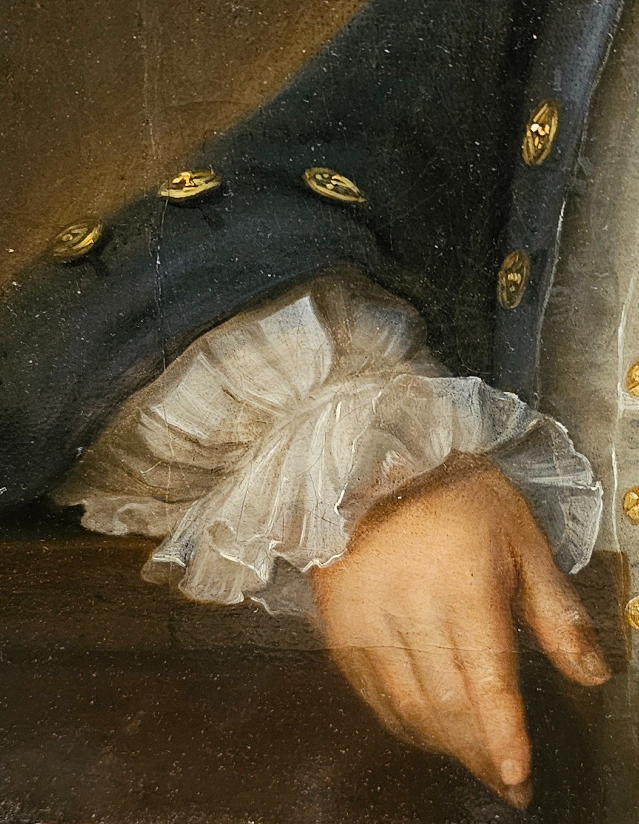 Portrait d'Homme Epoque Louis XV-photo-4