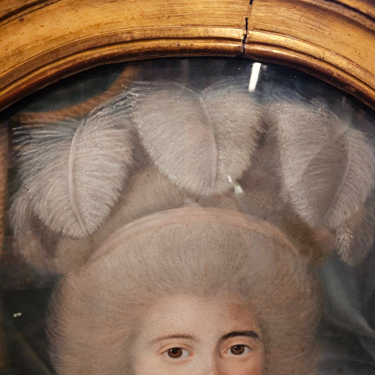 Pastel De Jeune Femme Epoque Louis XVI-photo-3