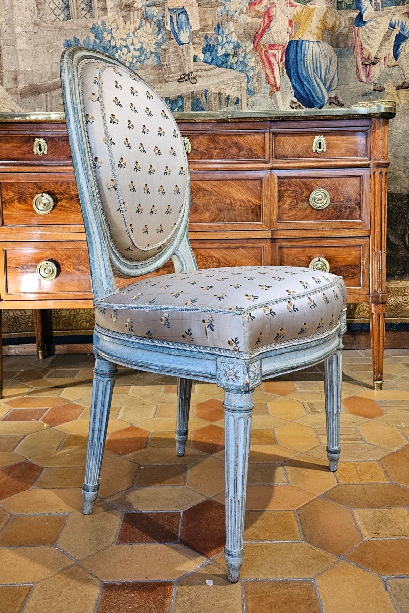 Louis XVI Period Cabriolet Back Chair-photo-2