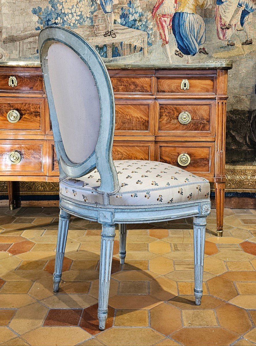 Louis XVI Period Cabriolet Back Chair-photo-3