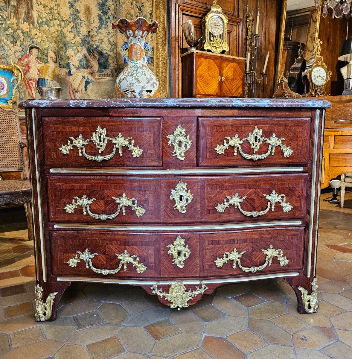Louis XV Period Arched Commode