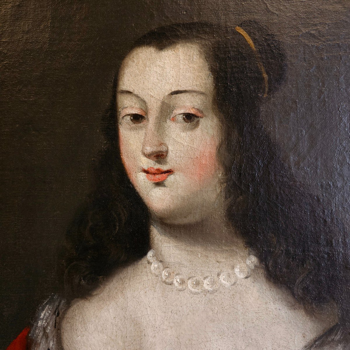 Portrait De Jeune Femme Epoque Louis XIV-photo-2