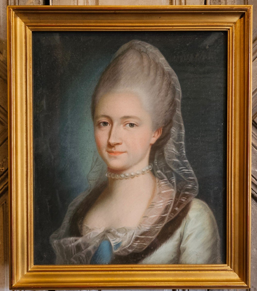 Beautiful Pair Of Pastels Louis XVI Period-photo-1