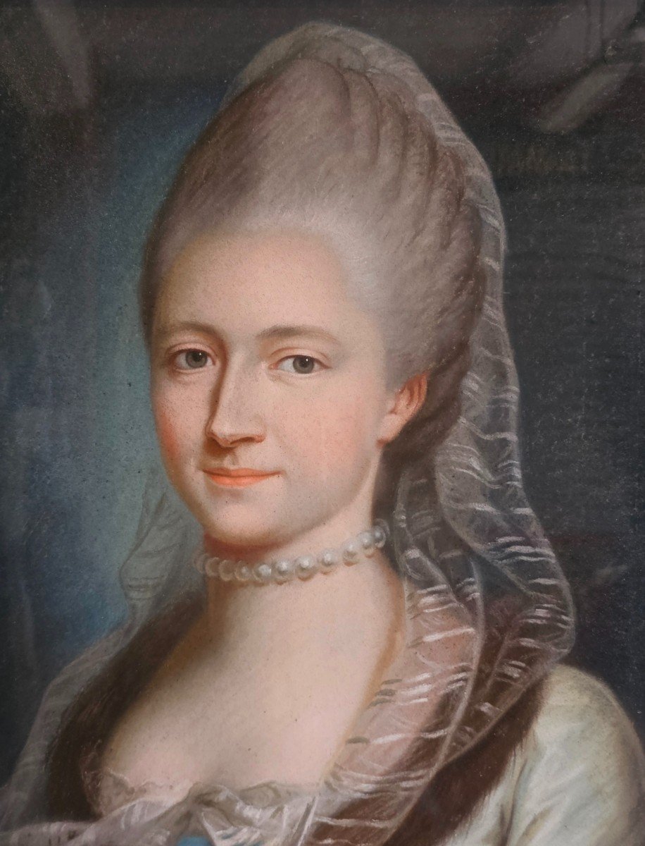 Beautiful Pair Of Pastels Louis XVI Period-photo-2