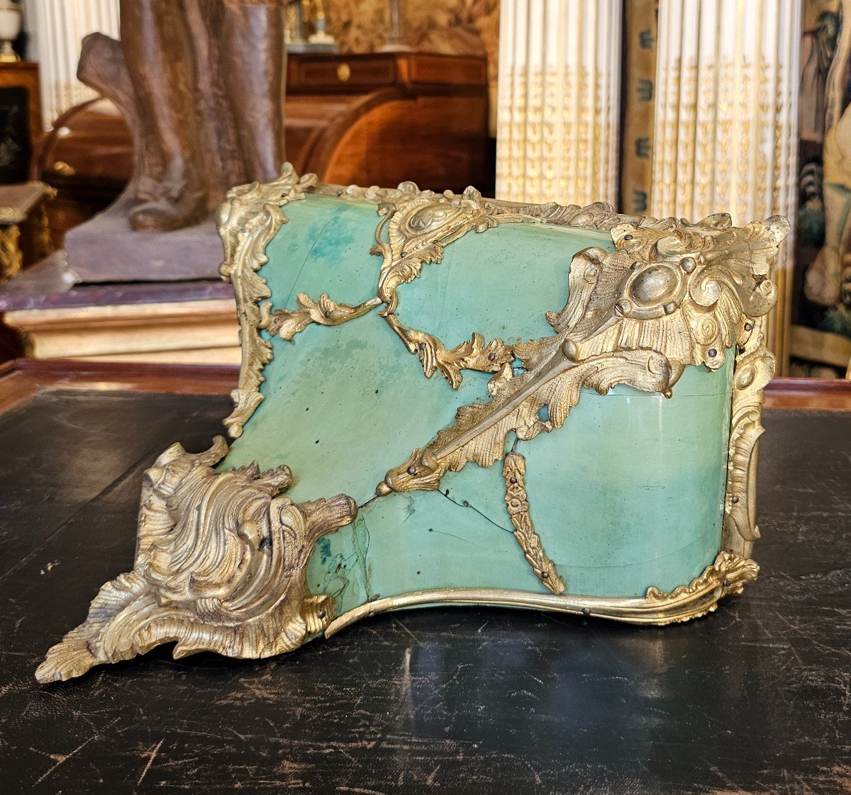 Cartel And Its Base Louis XV Period-photo-4