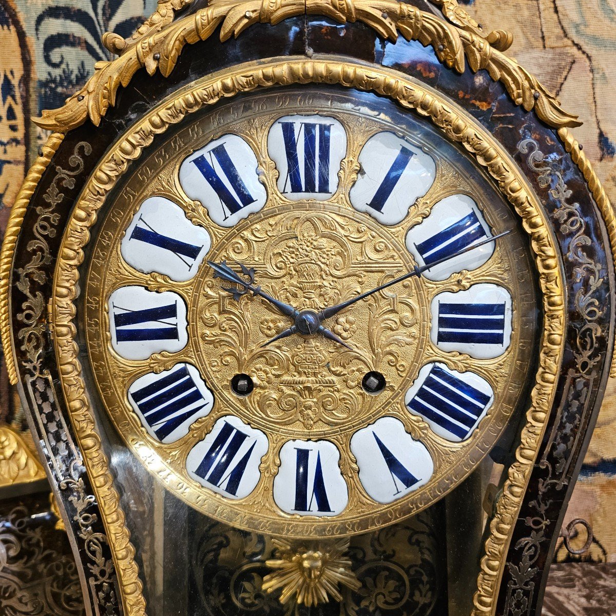 Cartel En Marquerie de Boulle Epoque Louis XV-photo-4