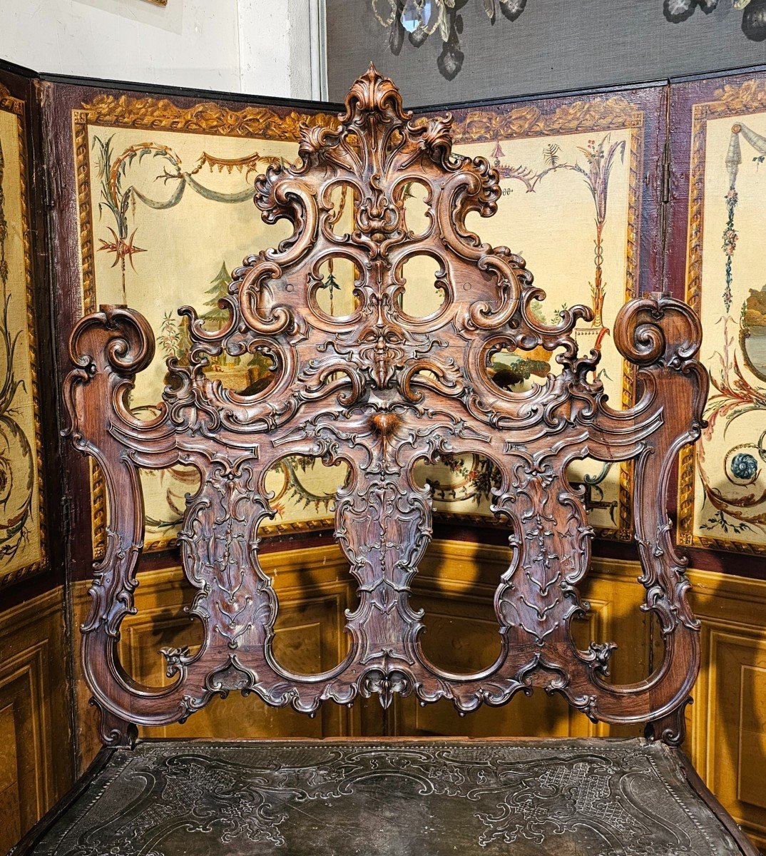 Rare Baroque Style Daybed, 19th Century Period-photo-4