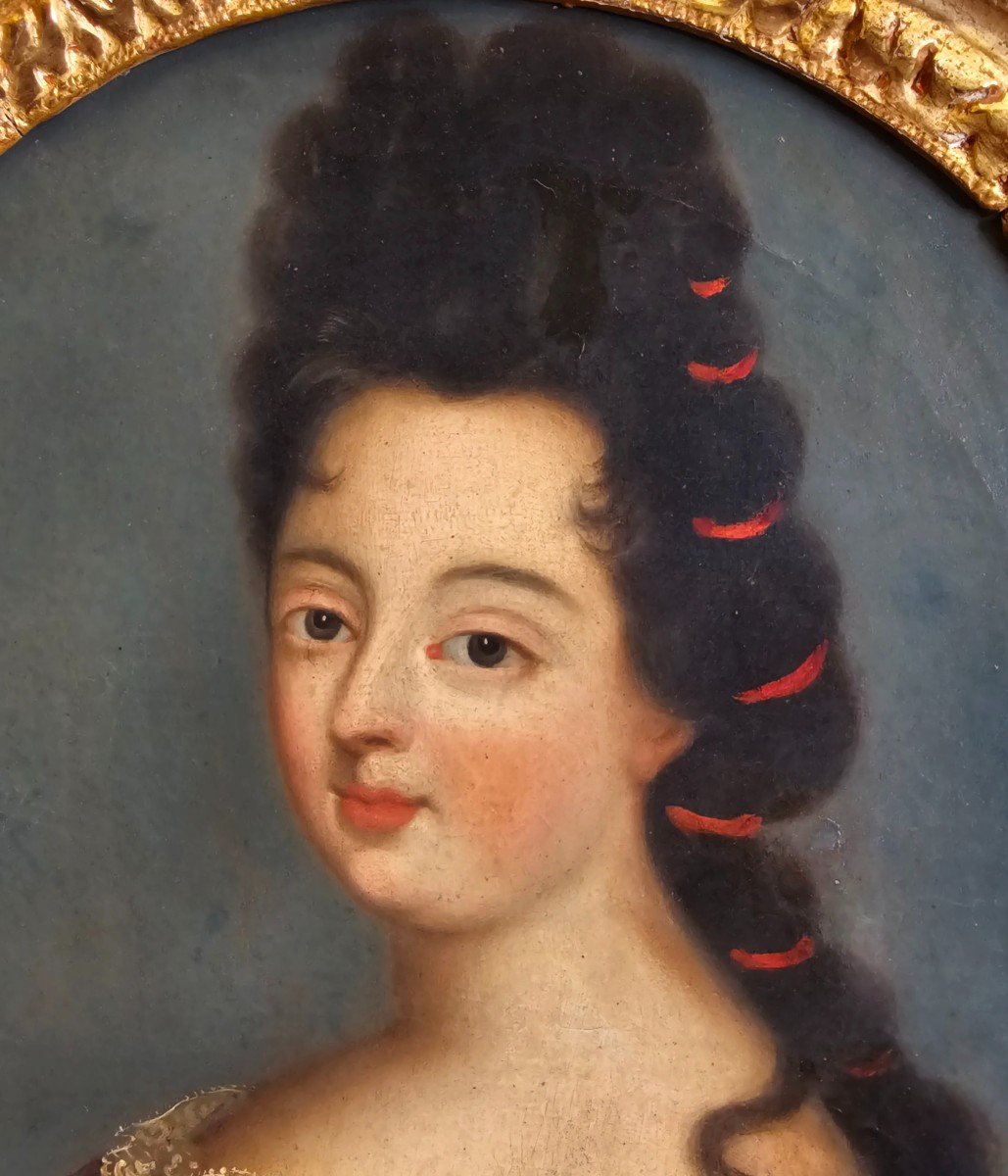 Portrait Of A Young Girl Under The Reign Of Louis XIV-photo-2