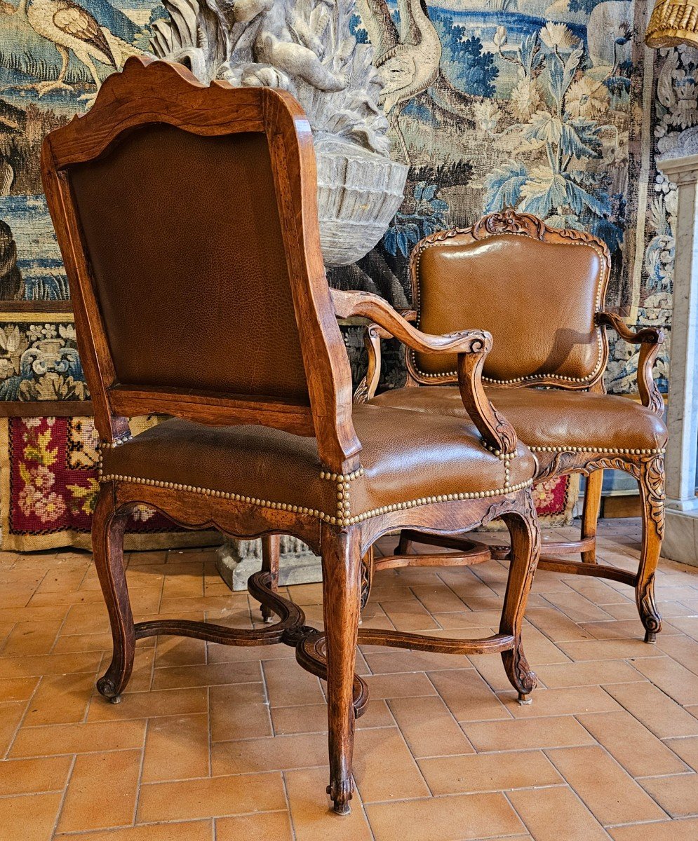 Paire De Fauteuils Epoque Louis XV-photo-2