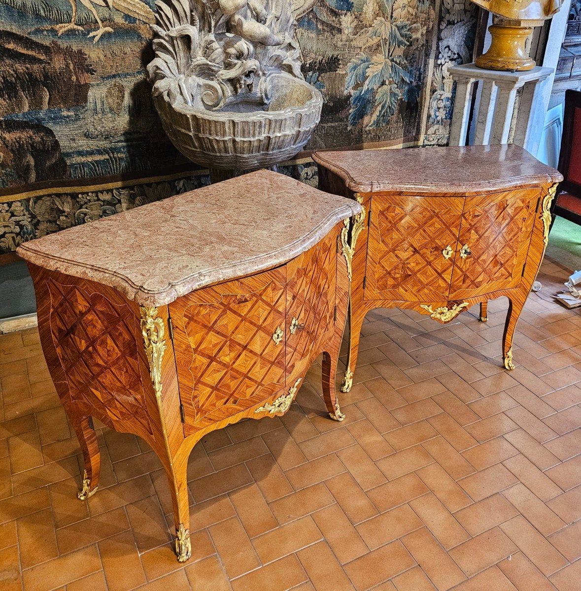 Pair Of Louis XV Period Commodes-photo-1