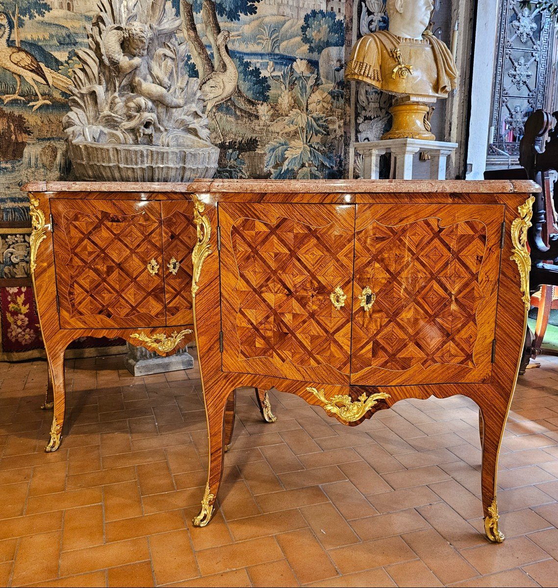 Pair Of Louis XV Period Commodes