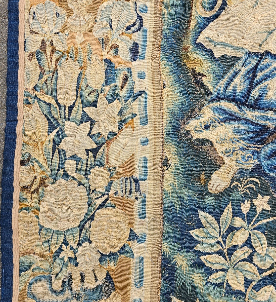 Tapestry From Flanders Oudenaarde Louis XIV Period-photo-4