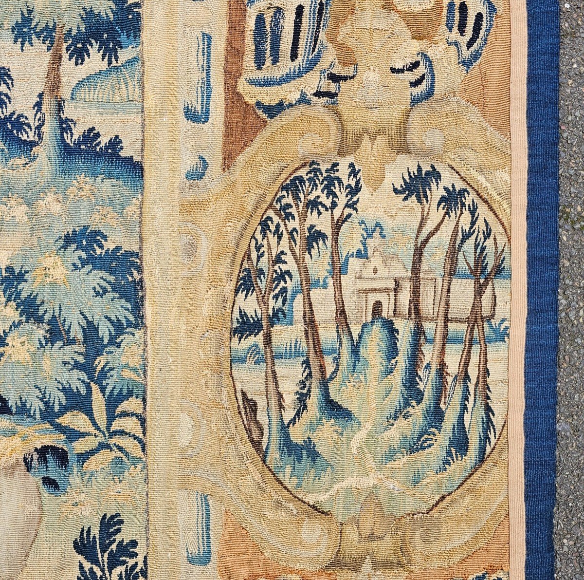 Tapestry From Flanders Oudenaarde Louis XIV Period-photo-3