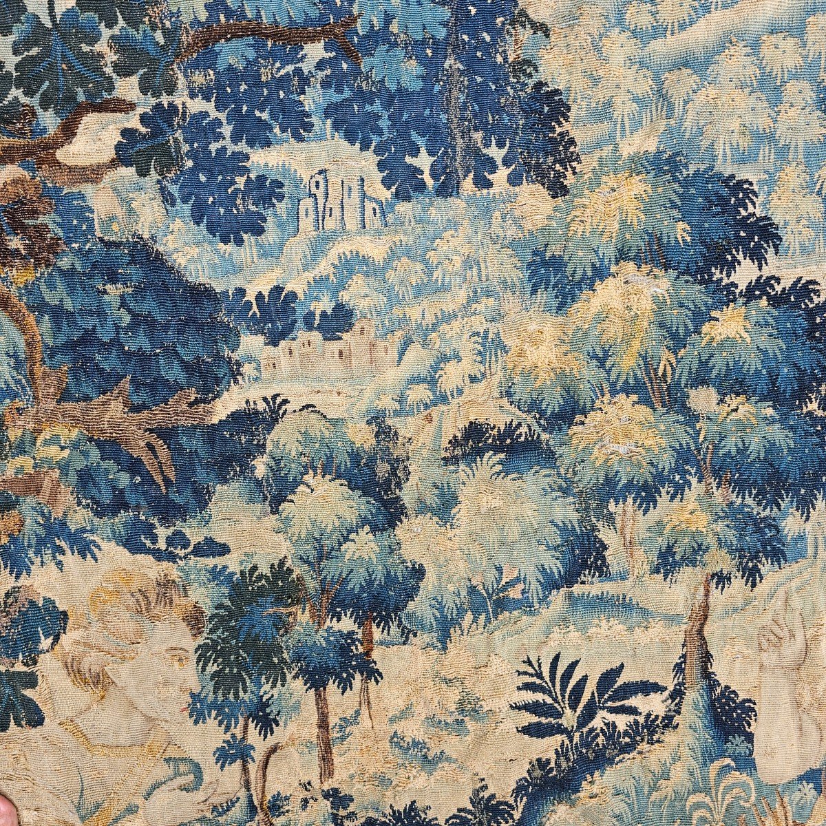 Tapestry From Flanders Oudenaarde Louis XIV Period-photo-5