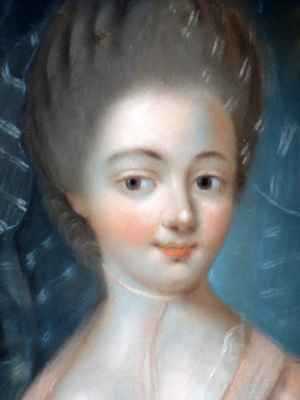 Pastel Girl Epoque Eighteenth Century-photo-3