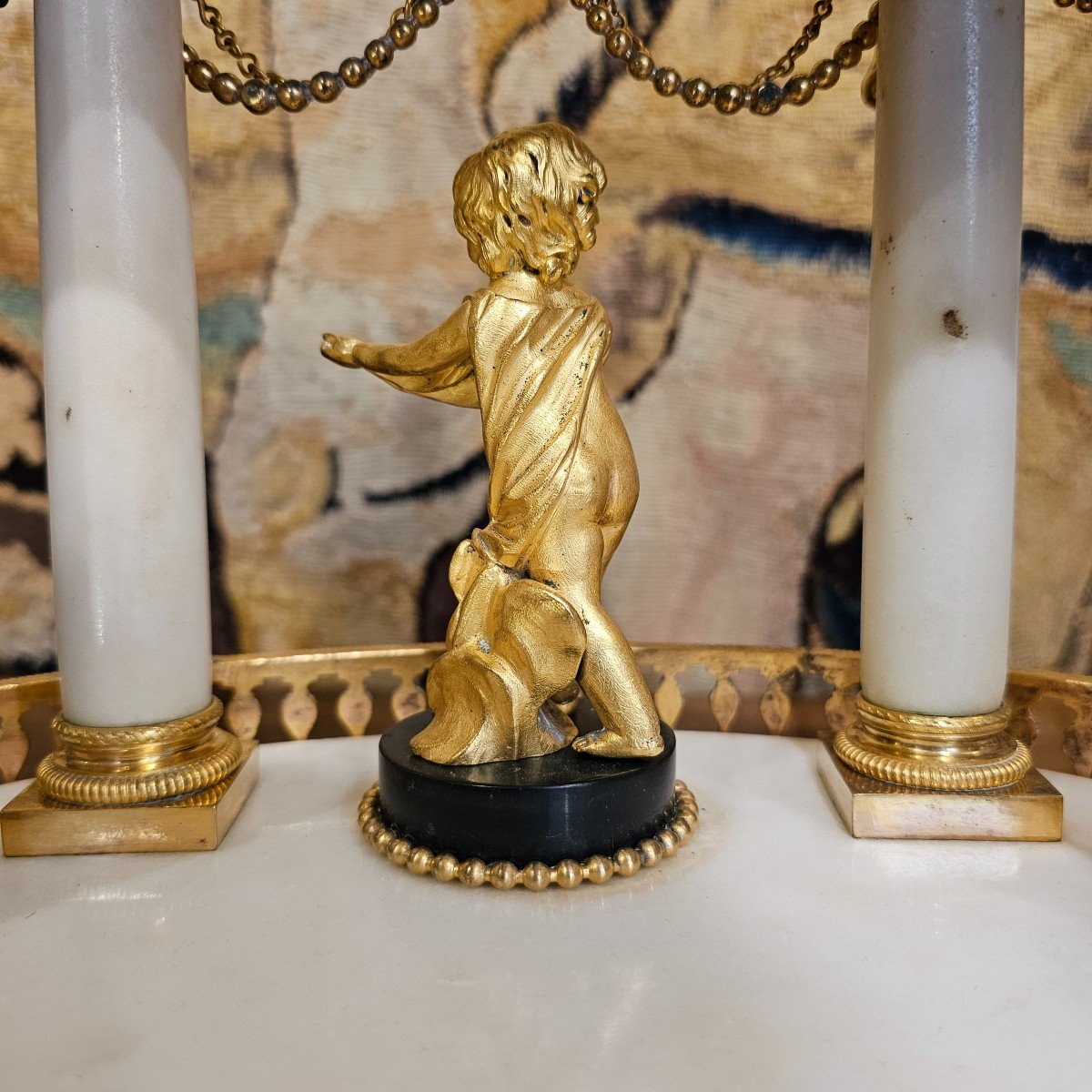 Pendule De Forme Portique Epoque Louis XVI-photo-3