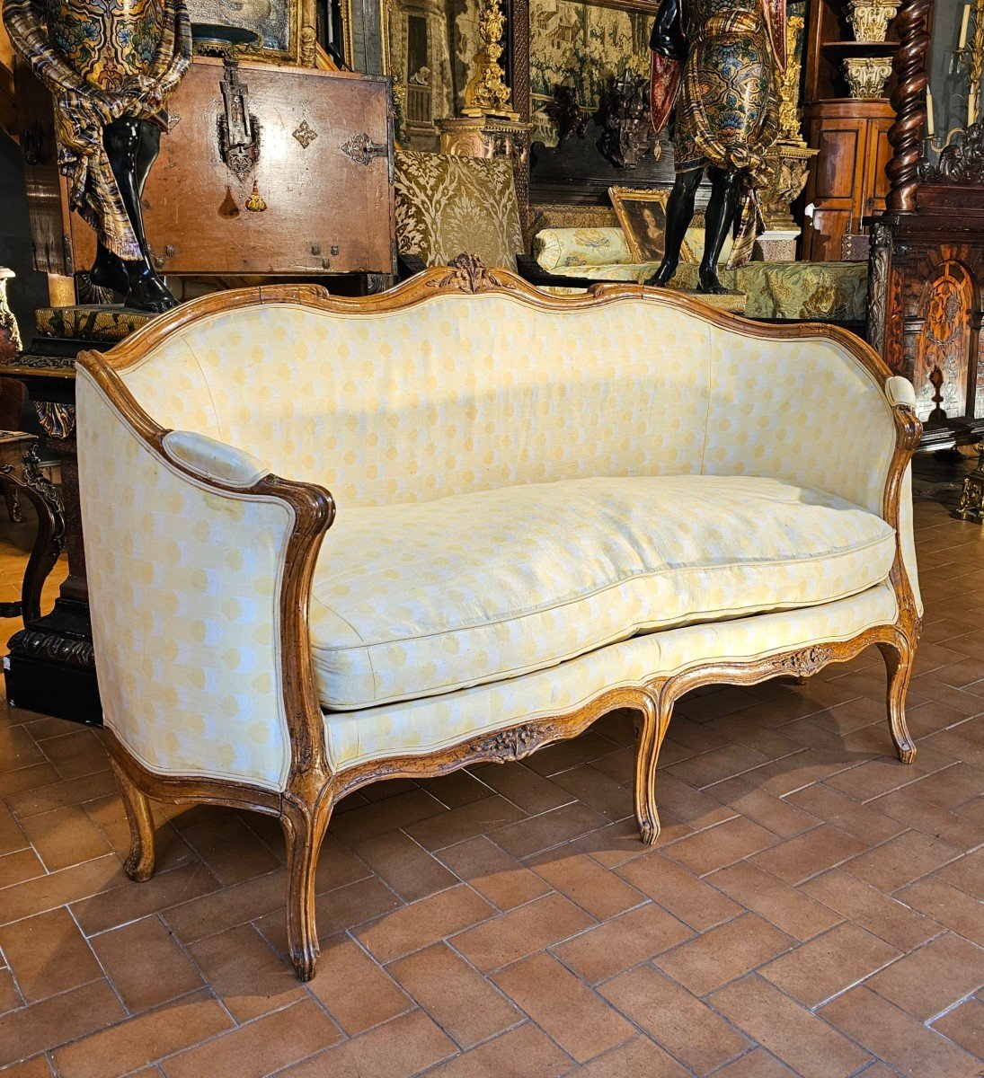 Canapé d'Alcove Epoque Louis XV-photo-2