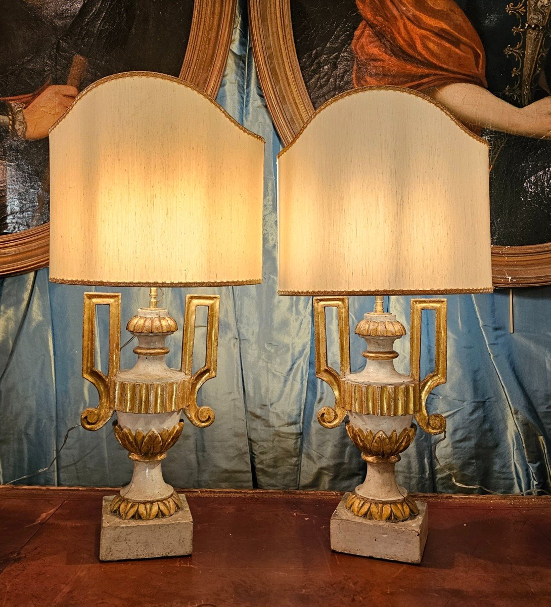 Paire De Lampes Epoque Louis XVI