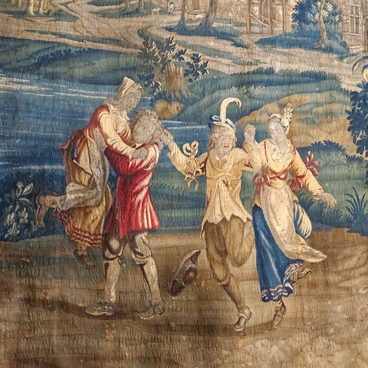 Grande Tapisserie Des Flandres, Epoque Louis XIV-photo-2