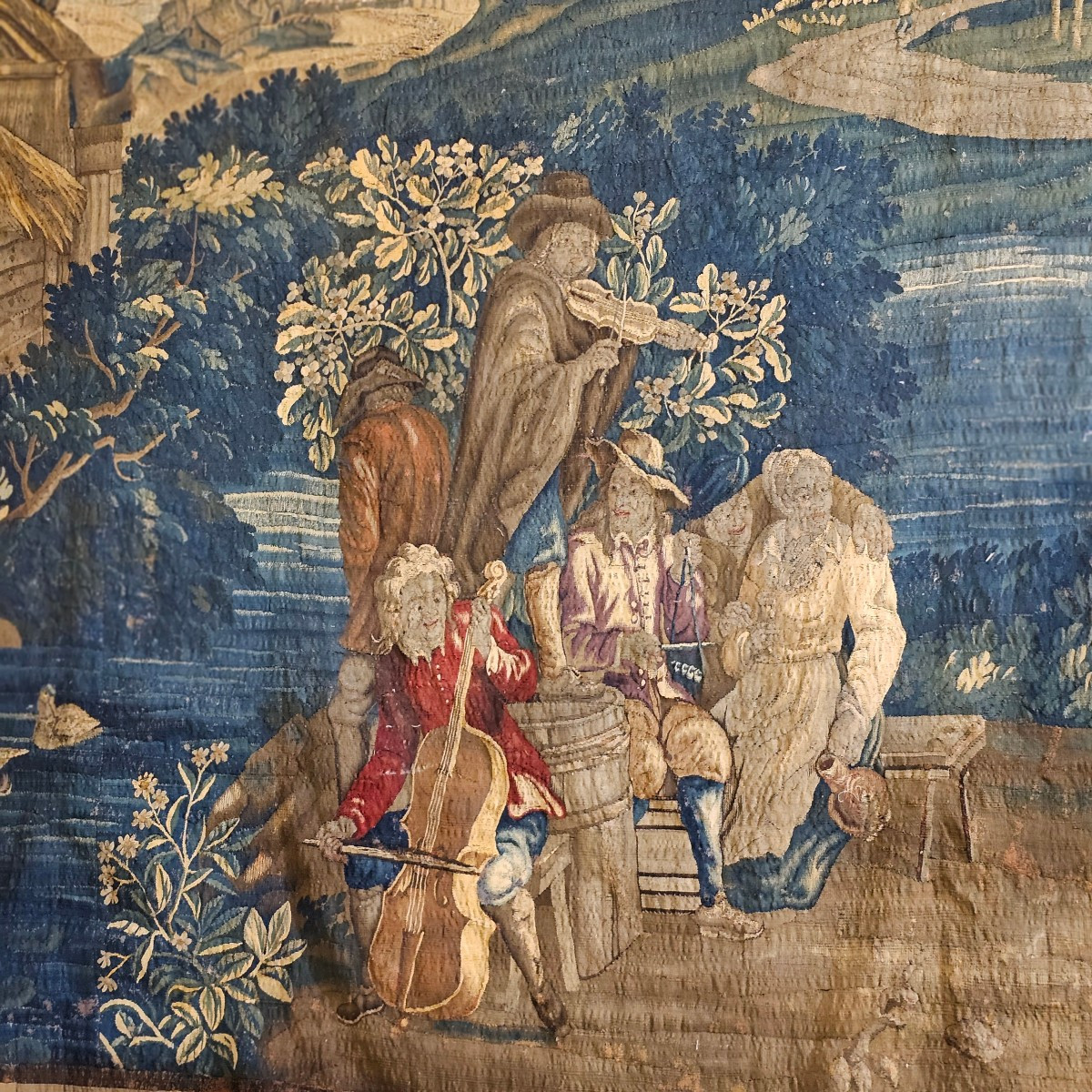 Grande Tapisserie Des Flandres, Epoque Louis XIV-photo-3