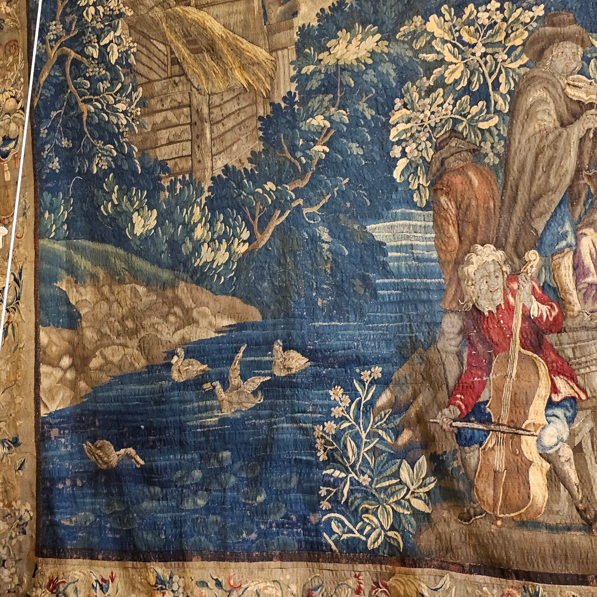 Grande Tapisserie Des Flandres, Epoque Louis XIV-photo-2