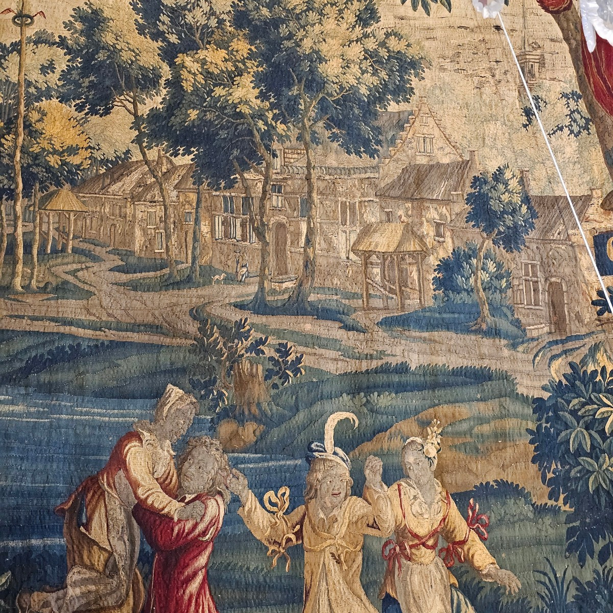 Grande Tapisserie Des Flandres, Epoque Louis XIV-photo-3