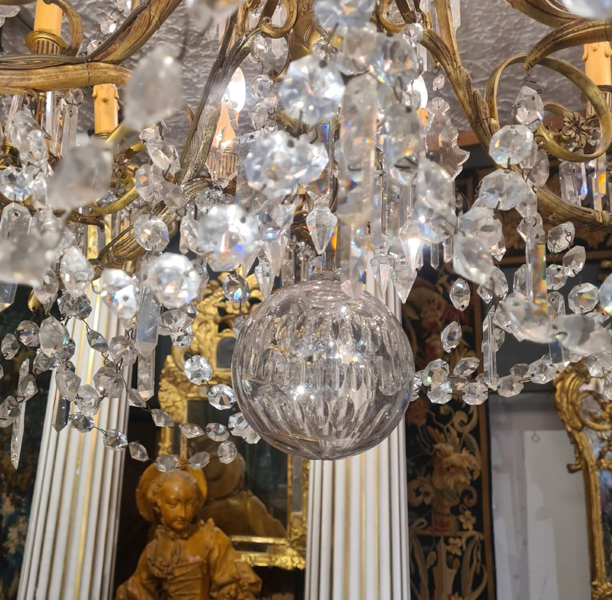 Important Lustre De Style Louis XVI-photo-4