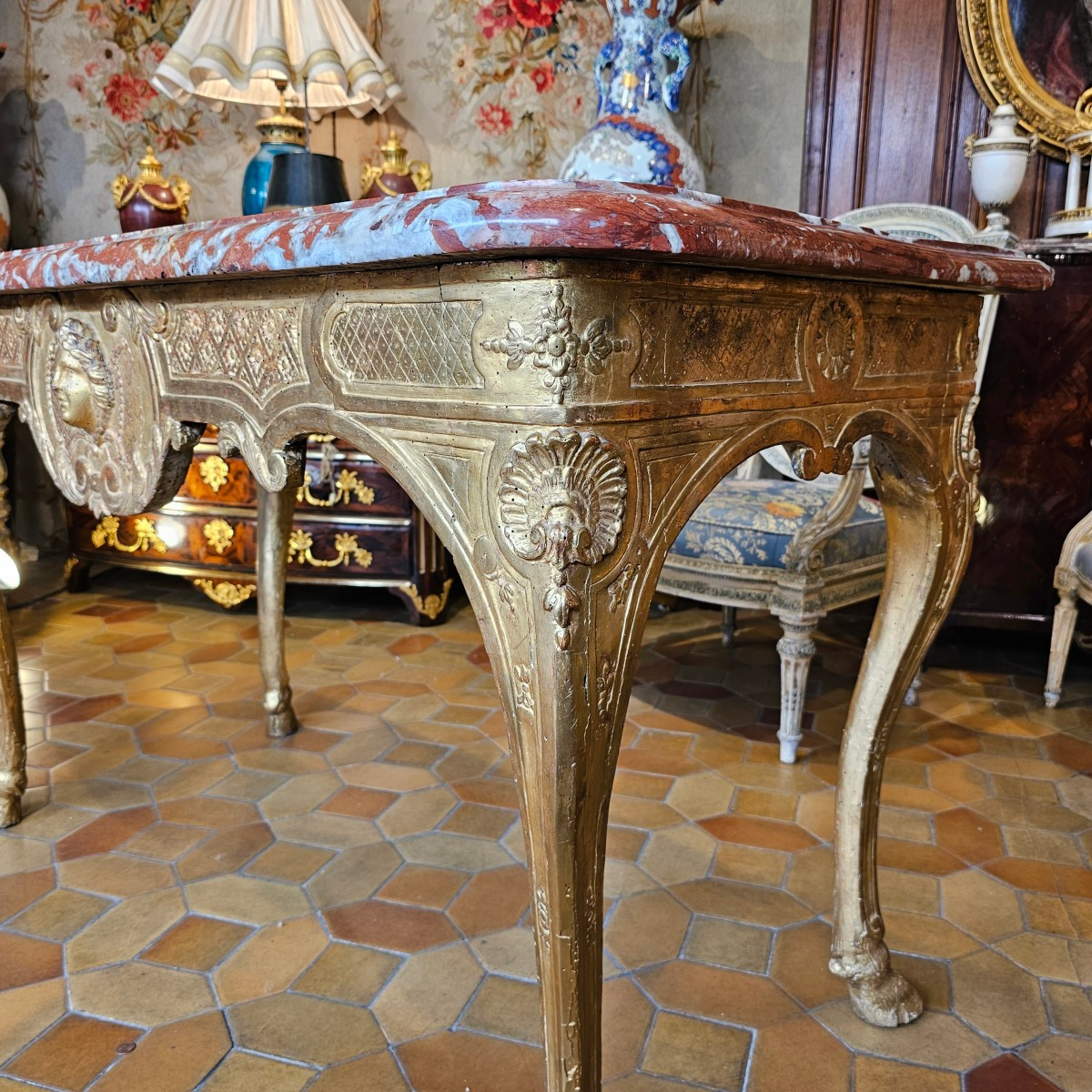 Table à Gibier Epoque Régence-photo-4