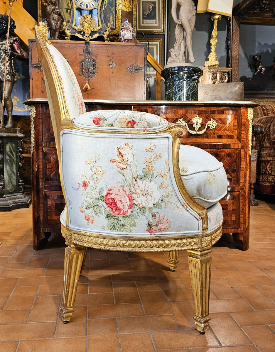 Louis XVI Gilded Wood Shepherdess-photo-4