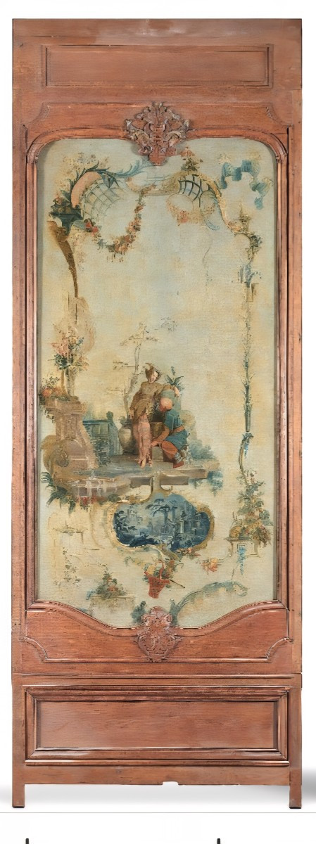 Set Of Three 18th Century Wood Panels-photo-3