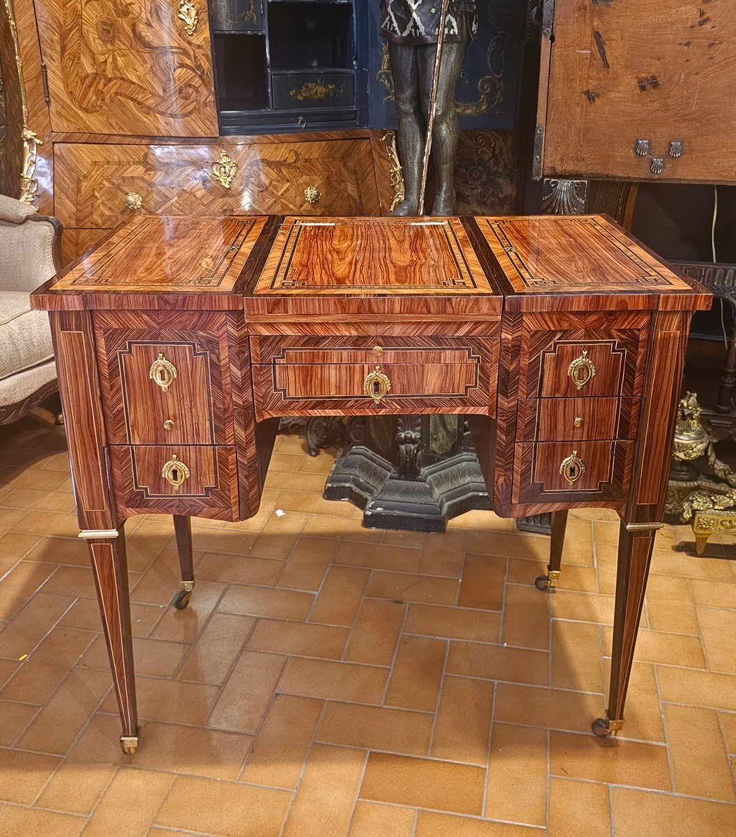 Poudreuse à Caissons Epoque Louis XVI