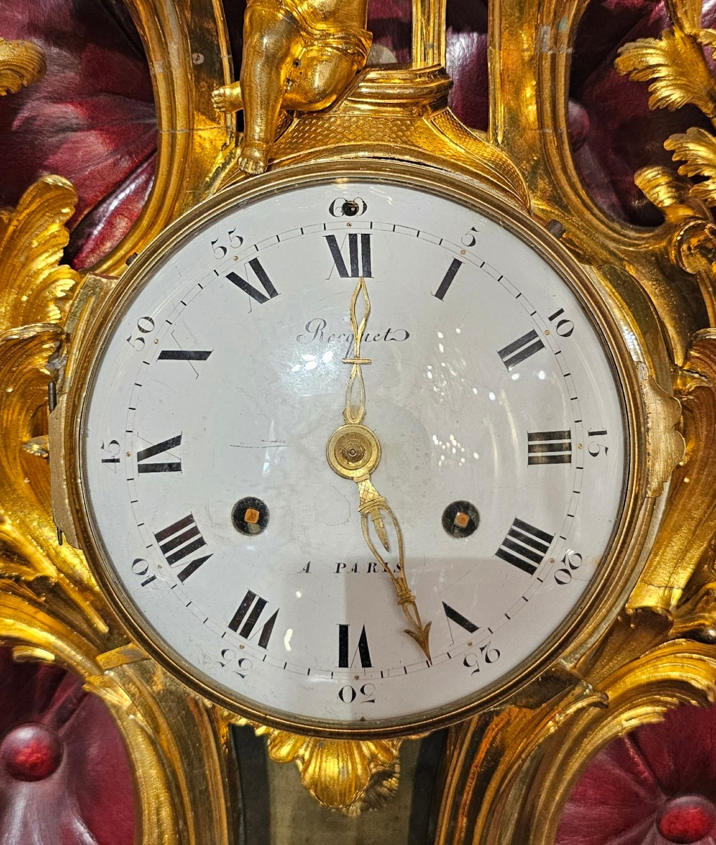 Louis XV Period Gilt Bronze Alcove Cartel-photo-1