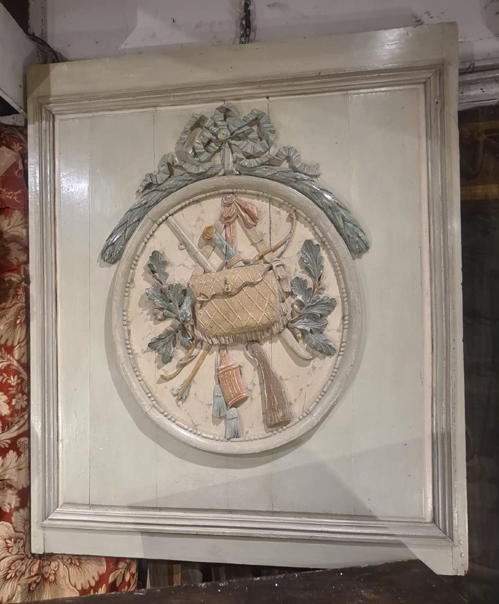 Two Louis XVI Period Wood Panels-photo-2