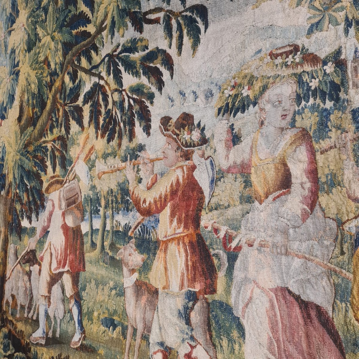 Important Aubusson Tapestry, Early 18th Century-photo-1