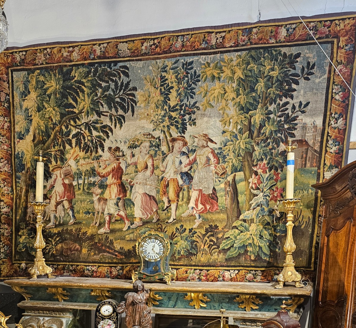 Important Aubusson Tapestry, Early 18th Century
