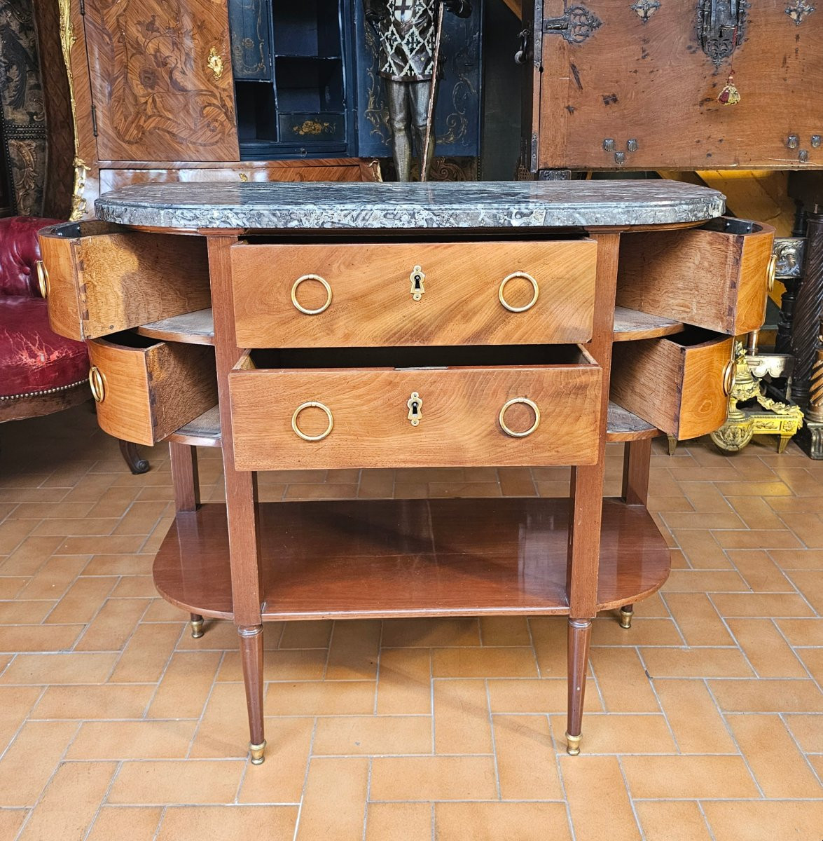 Console Desserte Epoque Louis XVI-photo-3