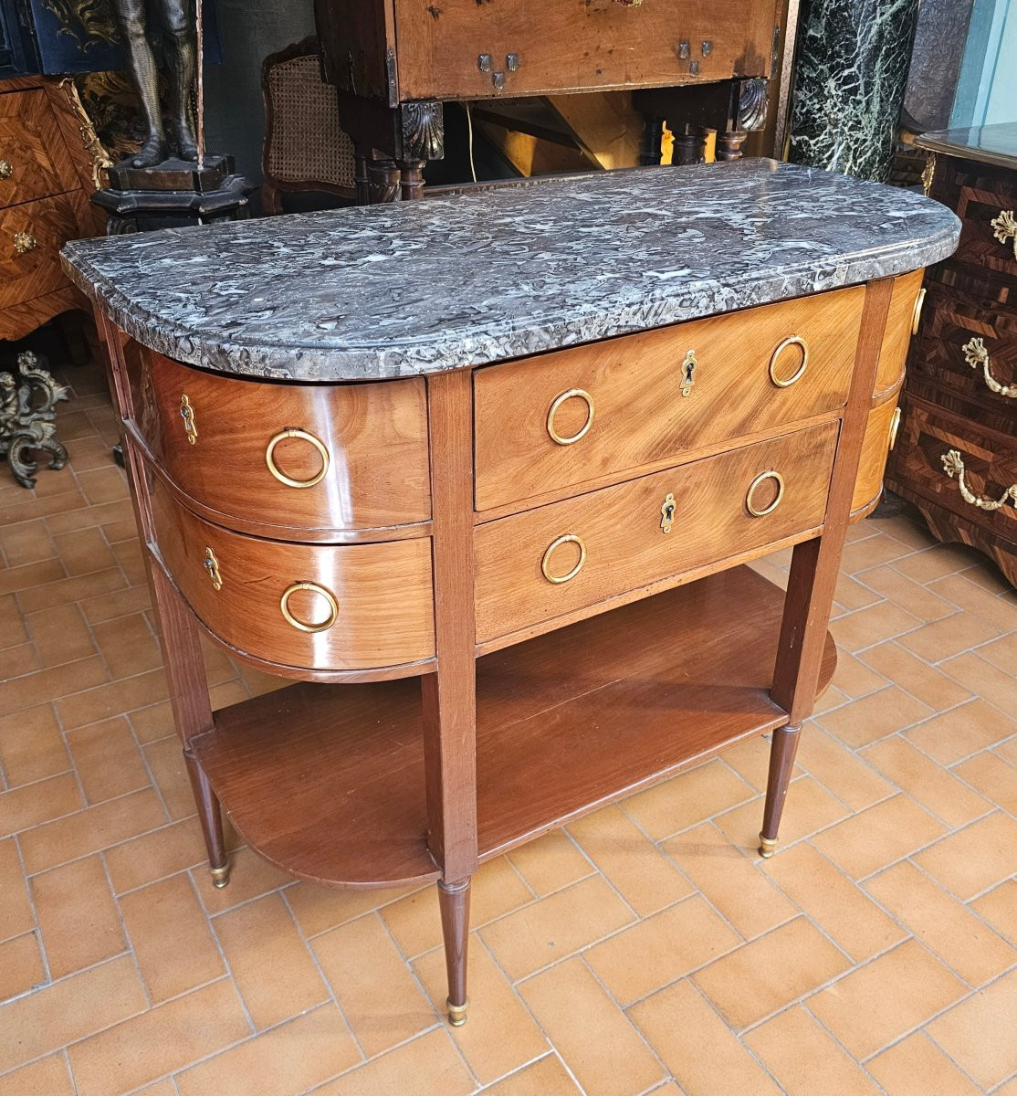 Console Desserte Epoque Louis XVI-photo-4