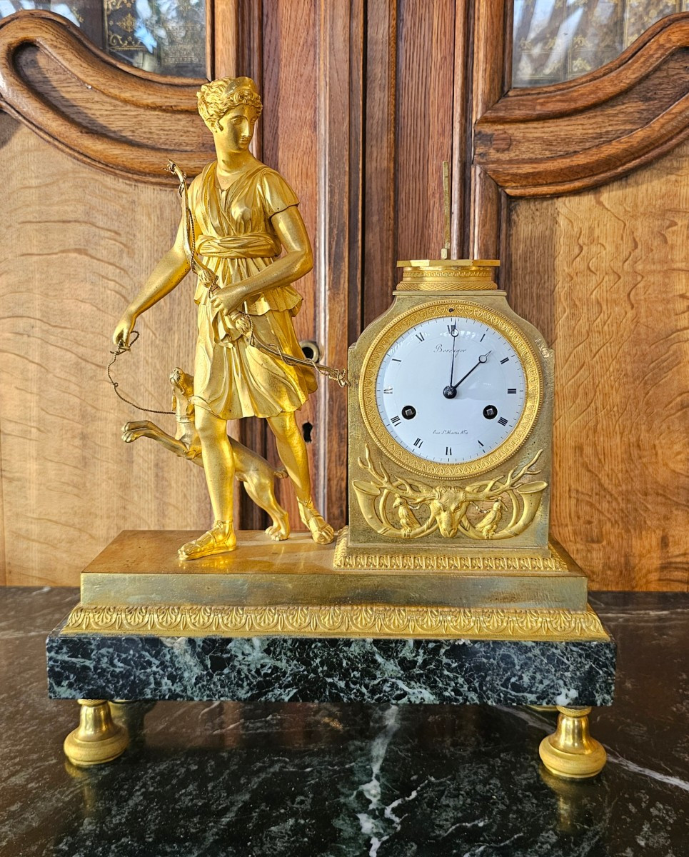 Pendule en Bronze Doré Epoque Directoire