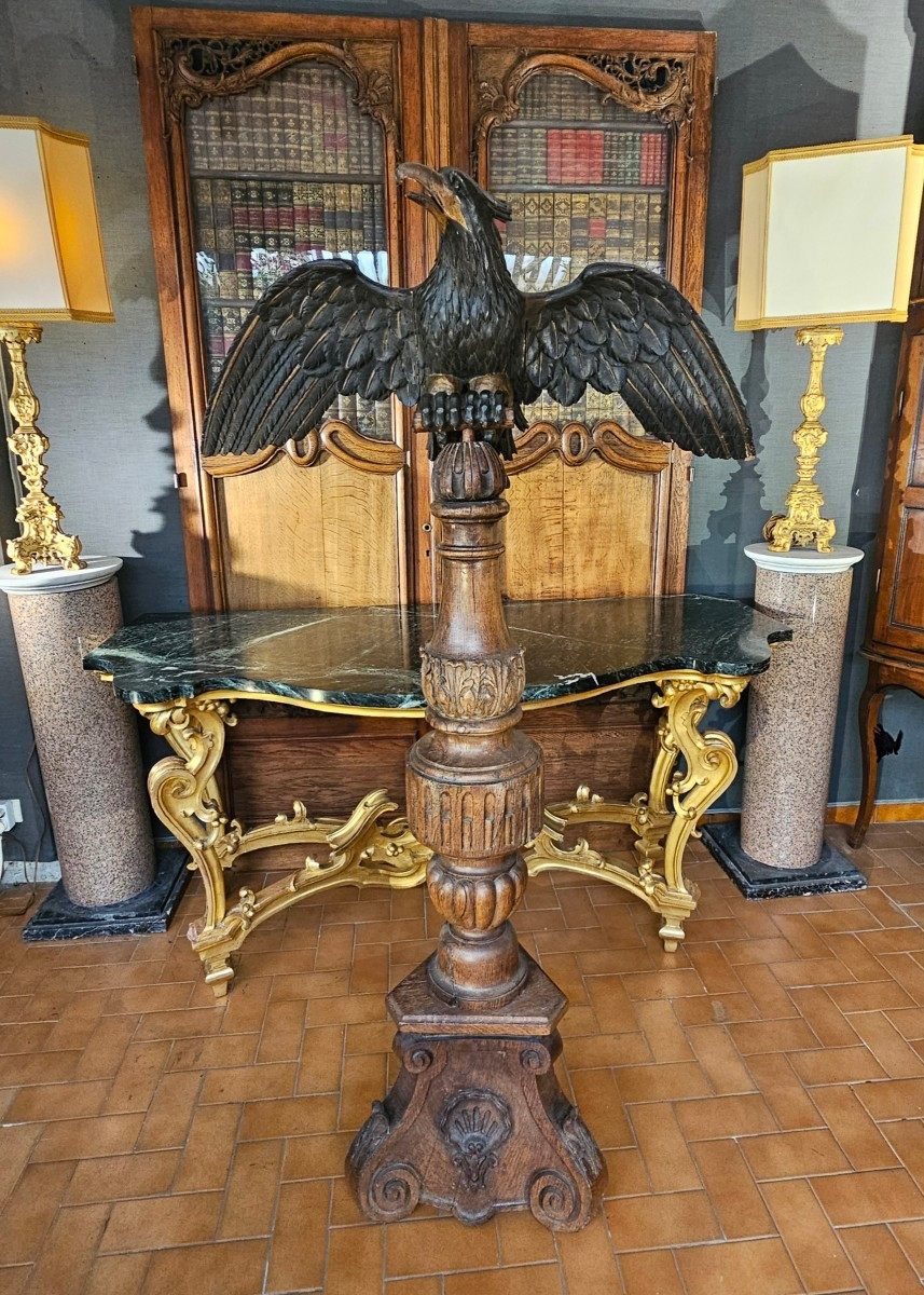 Lutrin Sculpté d'un Aigle du XVIIème siècle