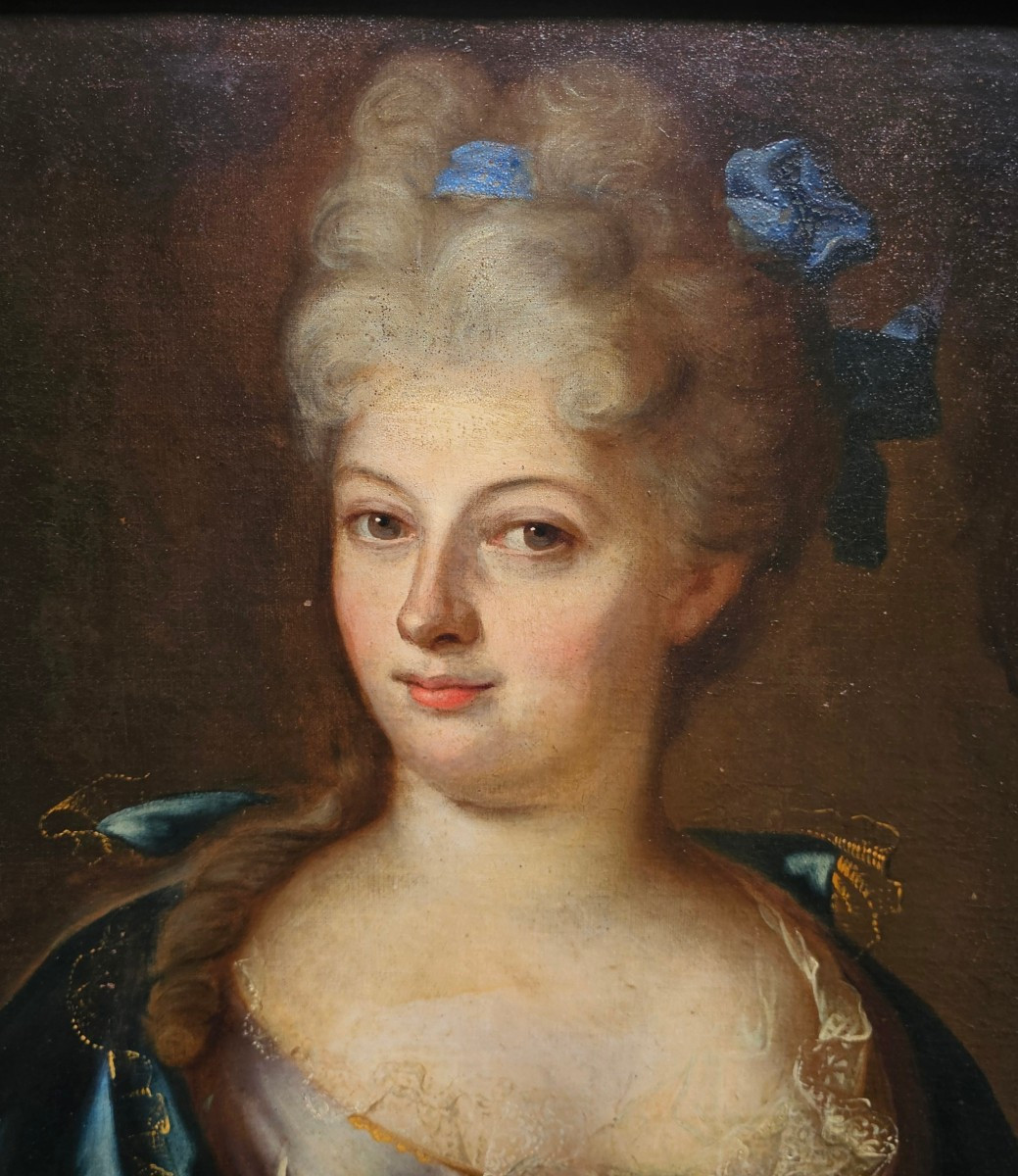 Portrait d'une Jeune Femme Epoque Louis XV-photo-2