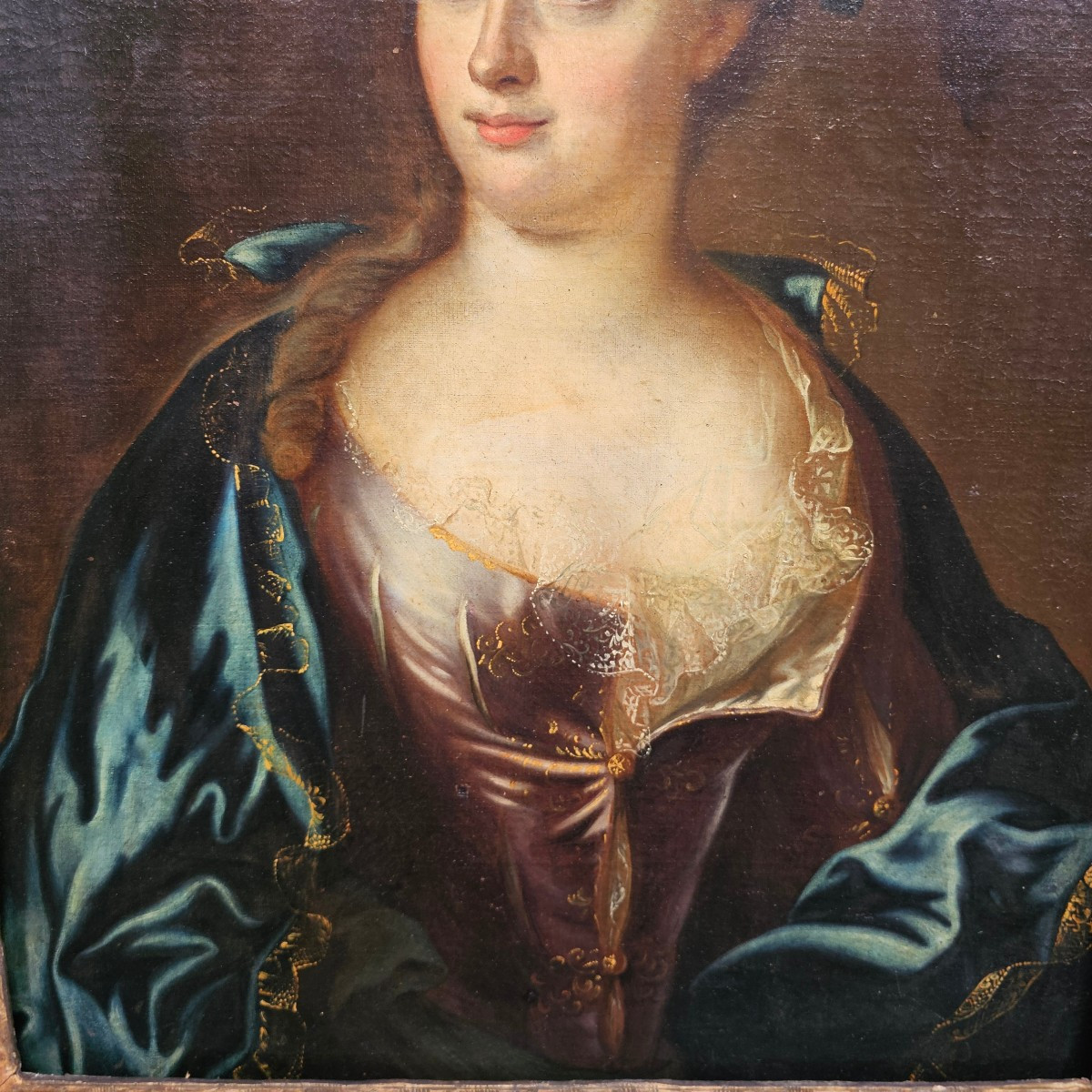Portrait d'une Jeune Femme Epoque Louis XV-photo-3