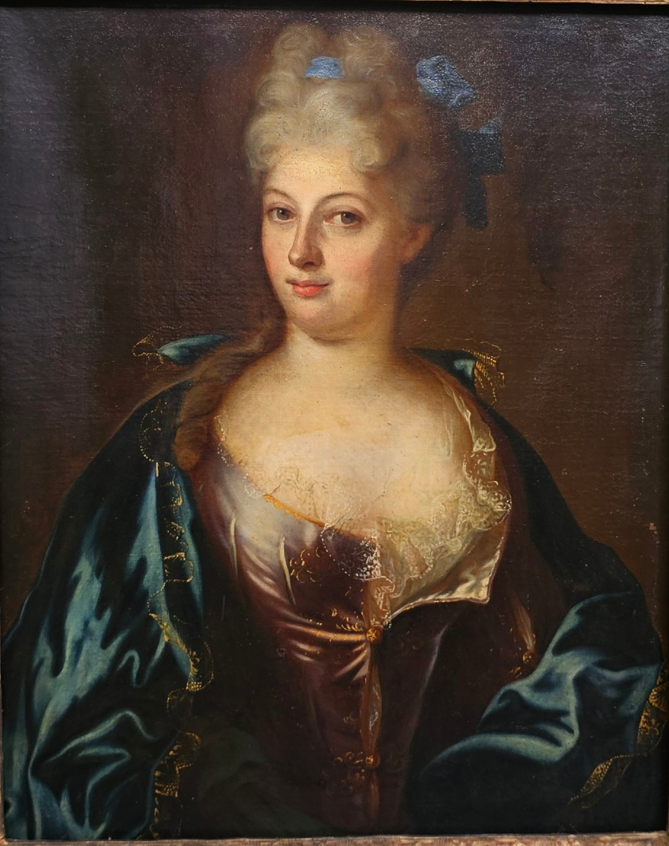 Portrait d'une Jeune Femme Epoque Louis XV-photo-1