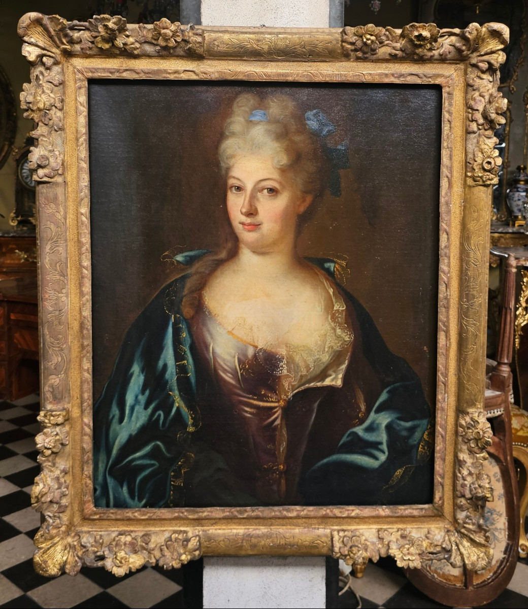 Portrait d'une Jeune Femme Epoque Louis XV