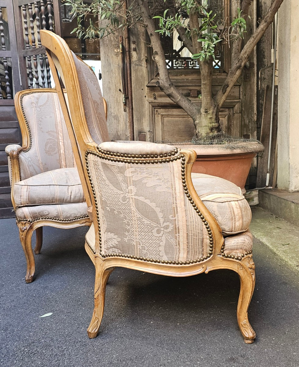 Two Shepherdesses That Can Form A Pair, Louis XV Period-photo-1