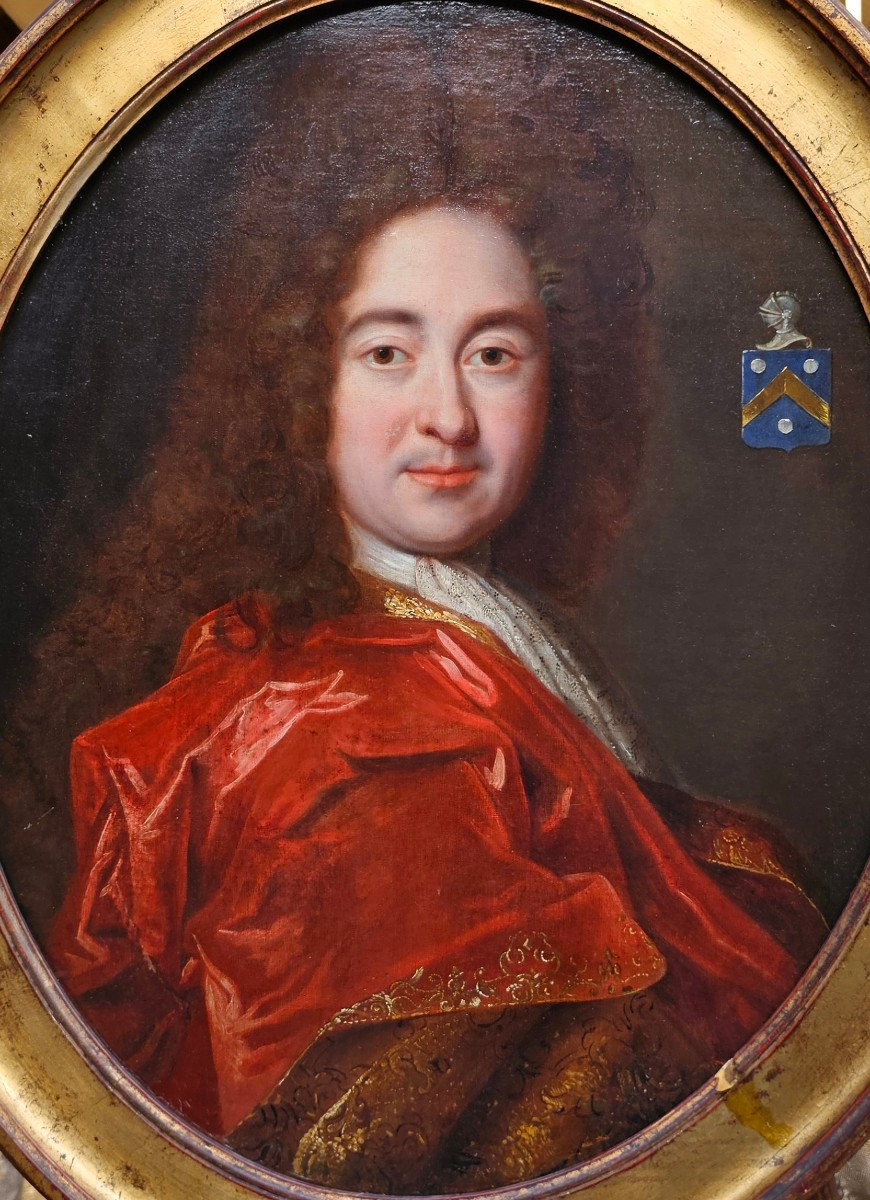 Portrait d'Homme Epoque Louis XIV-photo-4