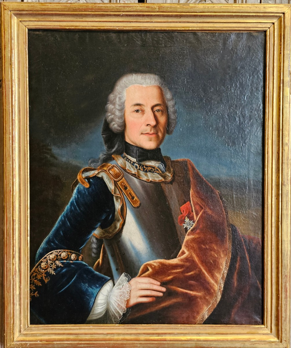 Paire de Portraits Epoque Louis XV-photo-2